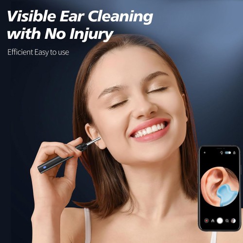 Ear Wax Removal Tool Camera, 1080P HD Ear Camera & 6 LED Lights, Easy and Safe Ear Cleaner for Kids & Adults