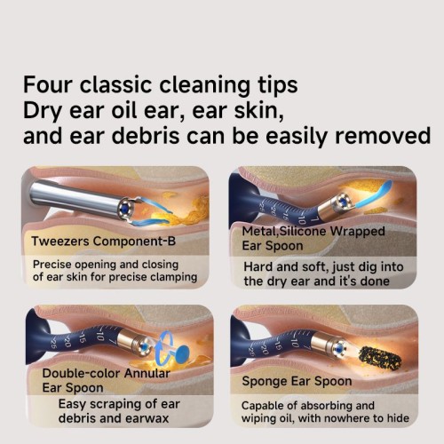 Earsight Plus Ear Wax Removal Tool Camera, FSA HSA Eligible Items, Ear Cleaner with Flexible Ear Camera Otoscope
