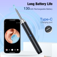 Ear Wax Removal Tool Camera with 6 Ear Spoon - Ear Cleaner for iOS & Android