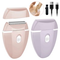Electric Shaver Women,Smooth & Silky On the Go ShaverWet/Dry Razor with Hypoallergenic Foil, with 2 Replacement Blades