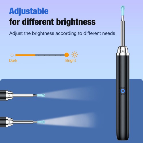 Ear Wax Removal Tool Camera with 6 Ear Spoon - Ear Cleaner for iOS & Android
