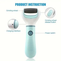 Electric Foot Callus Remover, Rechargeable Portable Electronic Foot File Pedicure Kits
