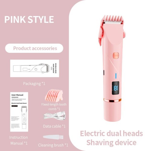 2 in 1 Women Electric Shaver Dual Head Bikini Trimmer for Women IPX7 Waterproof Wet & Dry Use Body Hair Trimmer