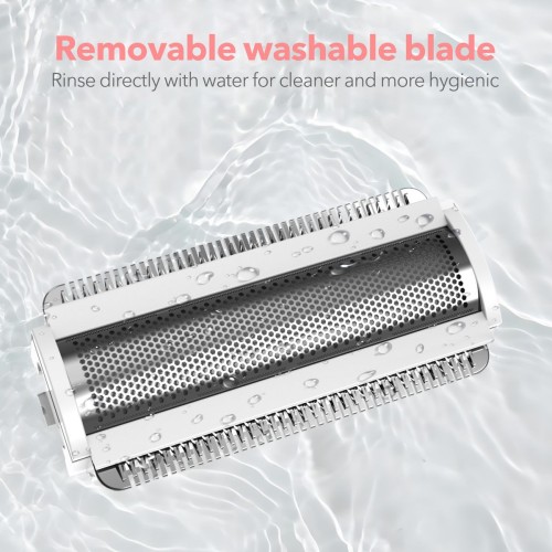 Electric Shaver Women,Smooth & Silky On the Go ShaverWet/Dry Razor with Hypoallergenic Foil, with 2 Replacement Blades