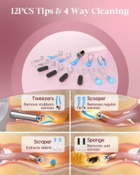Ear Wax Removal Tool,Earsight Plus l35R Ear WaxRemoval Tool Camera, Ear Cleaner with Flexible Ear CameraOtoscope